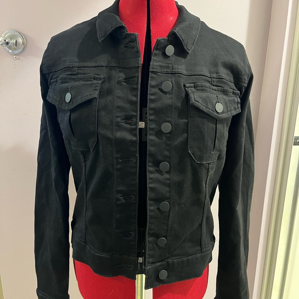 Lot of 2 Kut from the Kloth Black and Blue Jean Jackets - Picture 3 of 7